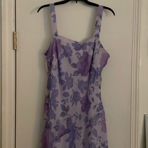Beautiful purple floral women’s dress